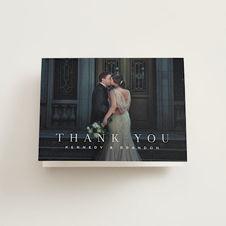 Folded Wedding Thank You Cards