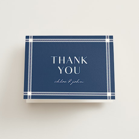 Folded Wedding Thank You Cards