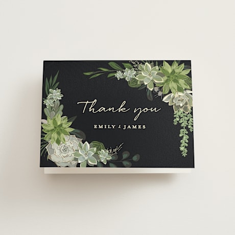 Folded Wedding Thank You Cards