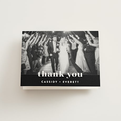 Folded Wedding Thank You Cards