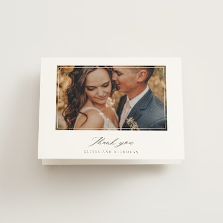 Folded Wedding Thank You Cards