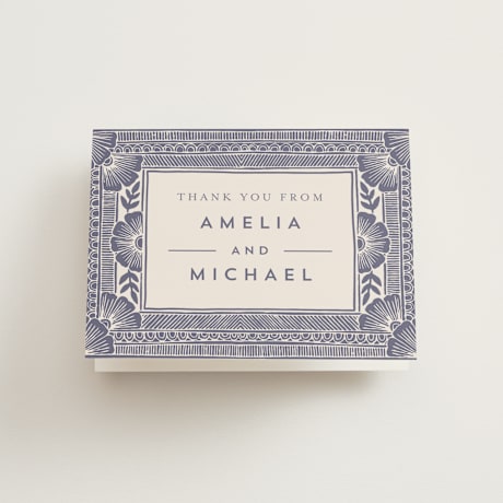 Folded Wedding Thank You Cards