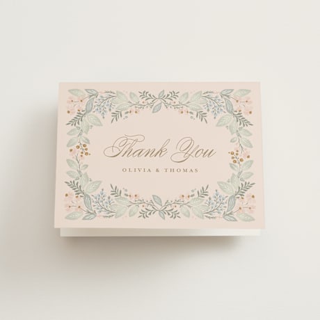 Folded Wedding Thank You Cards