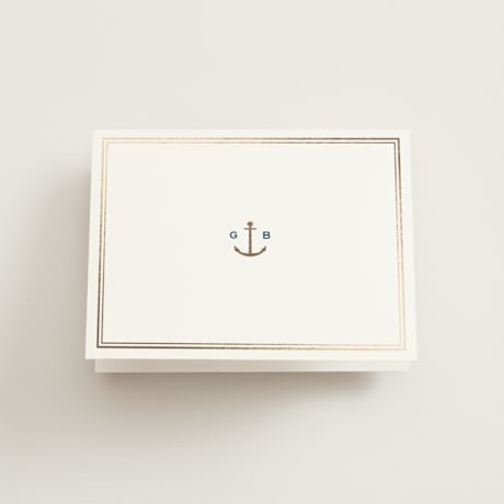 Foil-Pressed Folded Wedding Thank You Cards