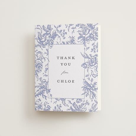 Letterpress Bridal Shower Thank You Cards