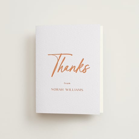 Letterpress Bridal Shower Thank You Cards