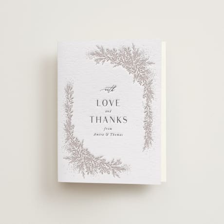 Letterpress Wedding Thank You Cards