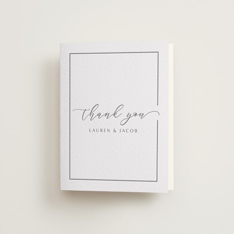 Letterpress Wedding Thank You Cards
