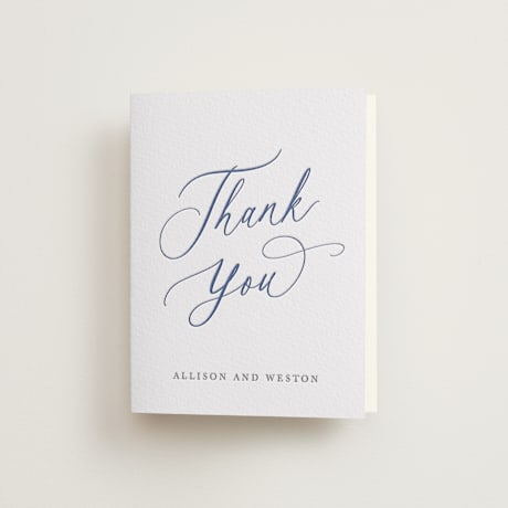 Letterpress Wedding Thank You Cards