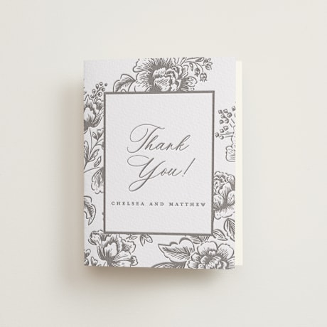 Letterpress Wedding Thank You Cards