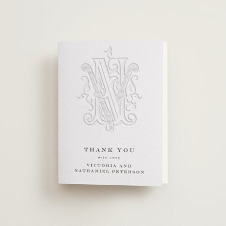 Letterpress Wedding Thank You Cards