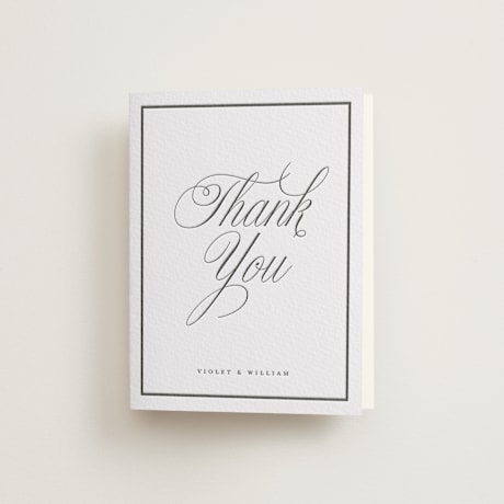 Letterpress Wedding Thank You Cards