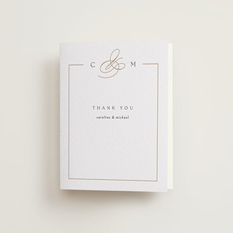 Letterpress Wedding Thank You Cards