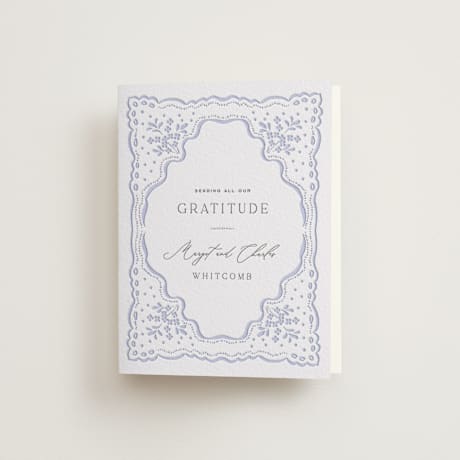 Letterpress Wedding Thank You Cards