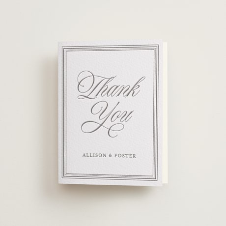 Letterpress Wedding Thank You Cards