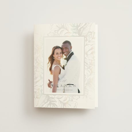 Gloss-Press Folded Wedding Thank You Cards