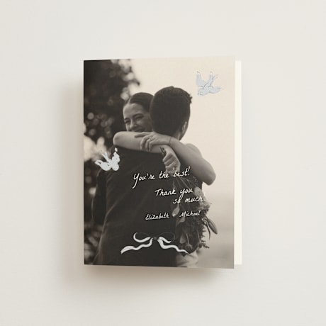 Folded Wedding Thank You Cards