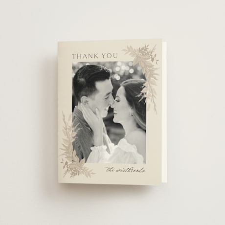 Folded Wedding Thank You Cards