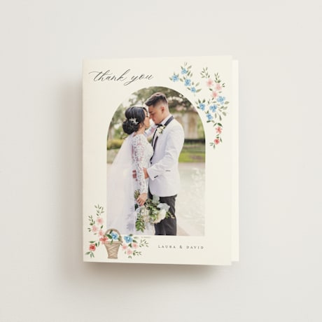 Folded Wedding Thank You Cards