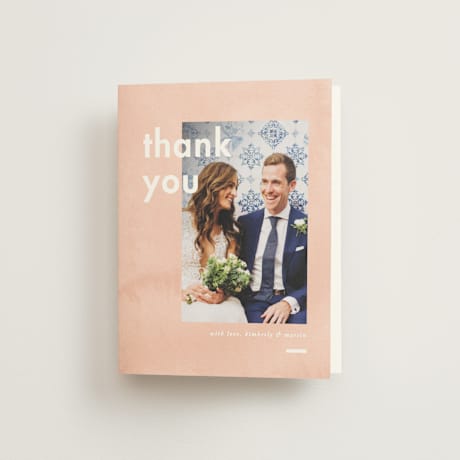 Folded Wedding Thank You Cards