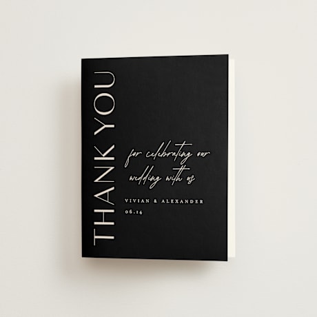 Folded Wedding Thank You Cards
