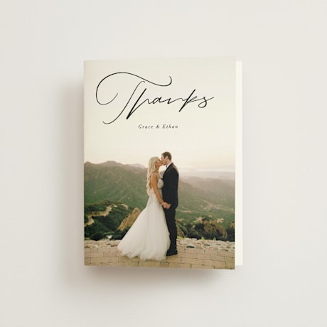 Folded Wedding Thank You Cards