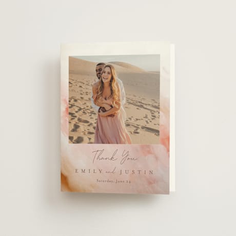 Folded Wedding Thank You Cards
