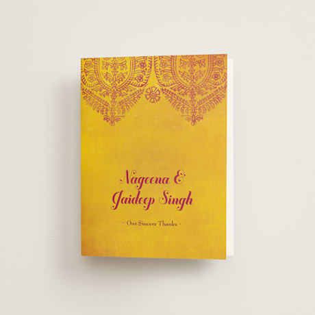 Folded Wedding Thank You Cards