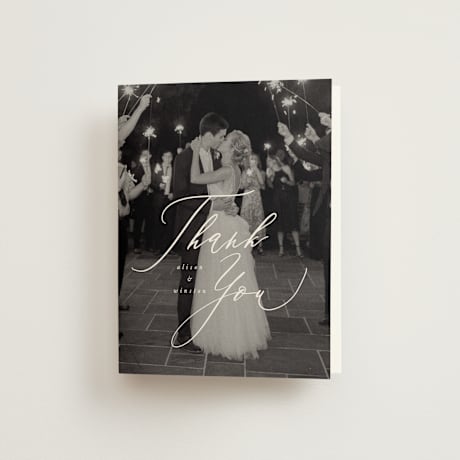 Folded Wedding Thank You Cards
