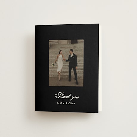 Folded Wedding Thank You Cards