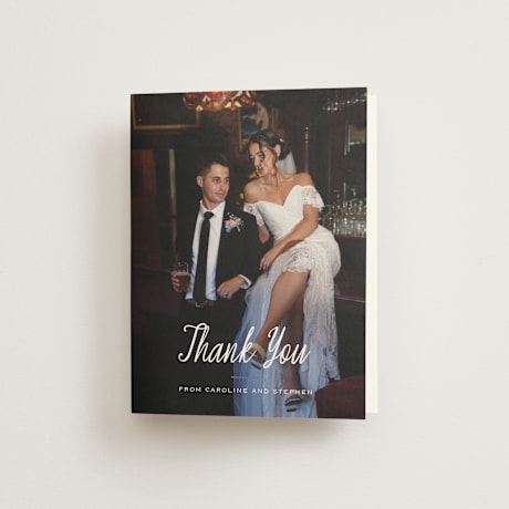 Folded Wedding Thank You Cards