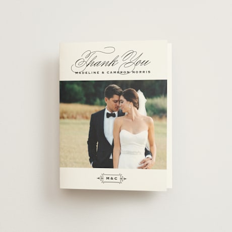 Folded Wedding Thank You Cards