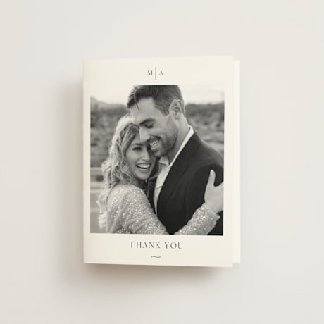Folded Wedding Thank You Cards