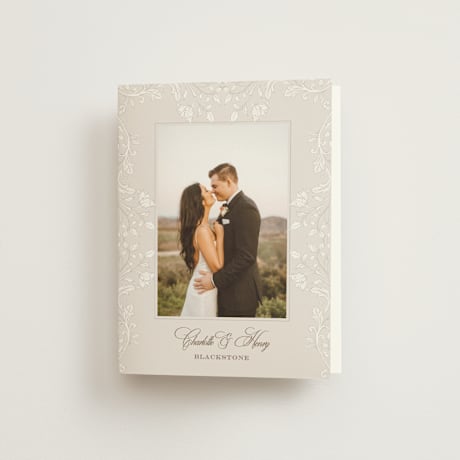 Folded Wedding Thank You Cards