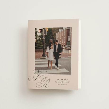 Folded Wedding Thank You Cards