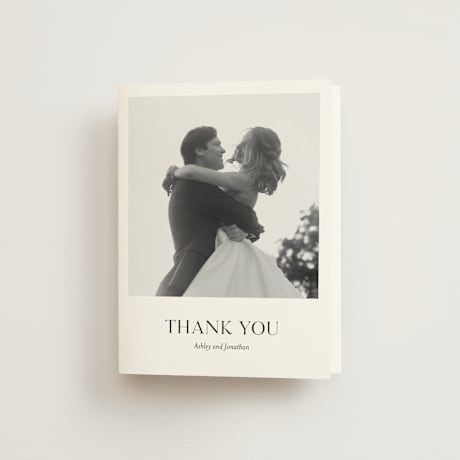Folded Wedding Thank You Cards