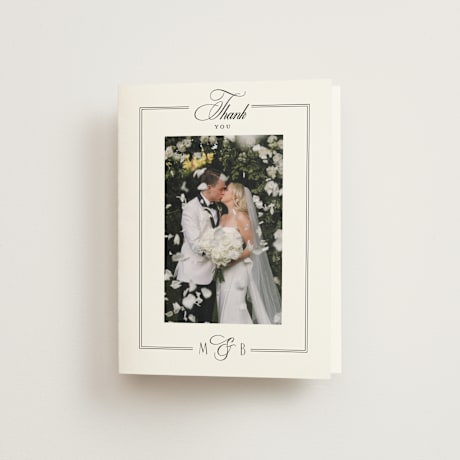 Folded Wedding Thank You Cards