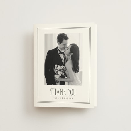 Folded Wedding Thank You Cards