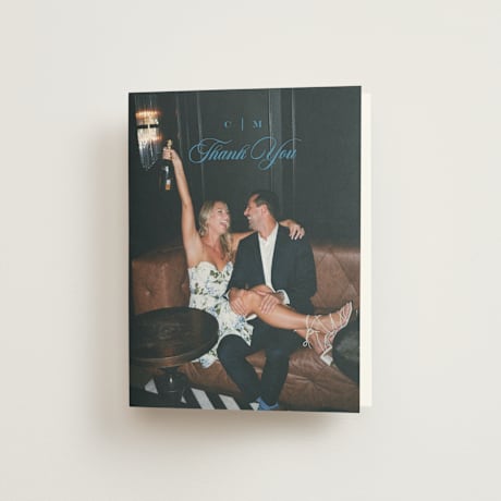 Folded Wedding Thank You Cards