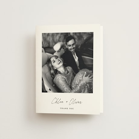 Folded Wedding Thank You Cards