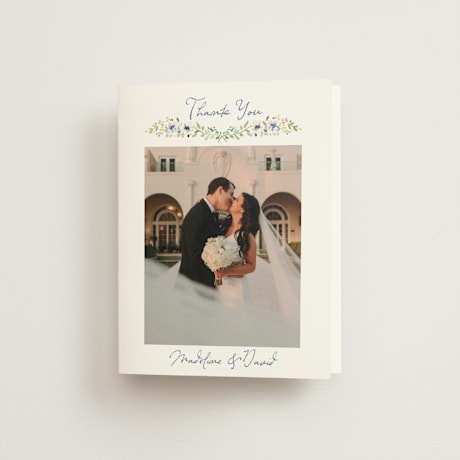 Folded Wedding Thank You Cards