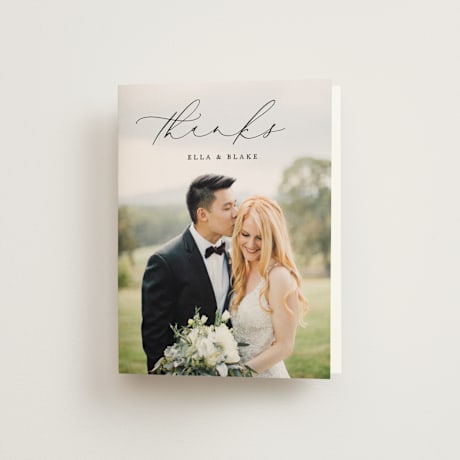 Folded Wedding Thank You Cards