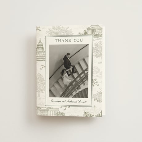 Folded Wedding Thank You Cards