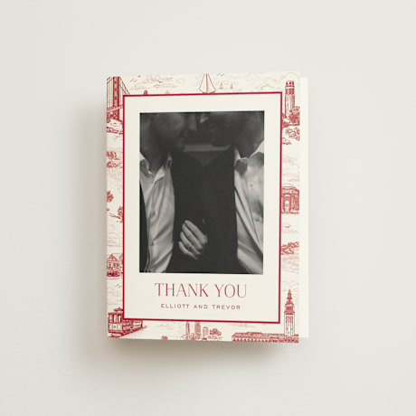 Folded Wedding Thank You Cards