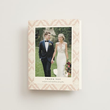 Folded Wedding Thank You Cards