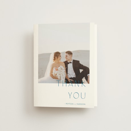 Folded Wedding Thank You Cards