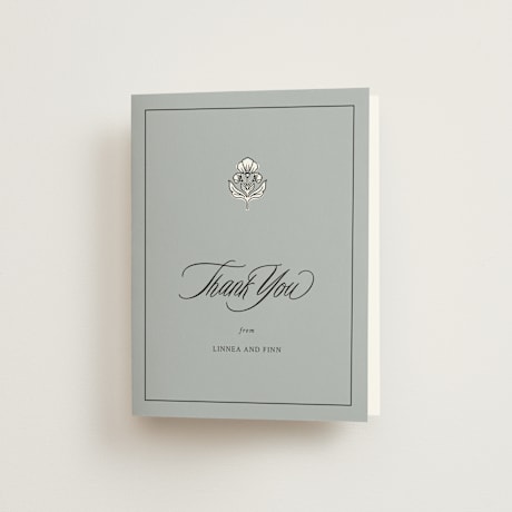 Folded Wedding Thank You Cards