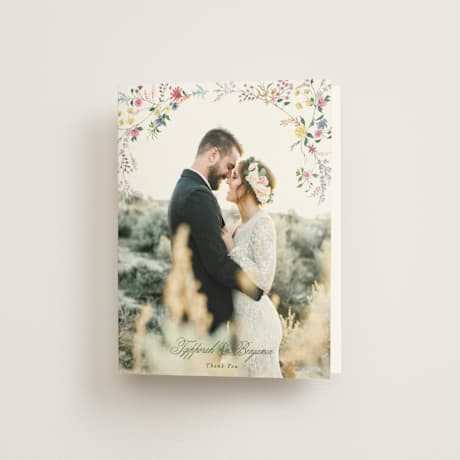 Folded Wedding Thank You Cards