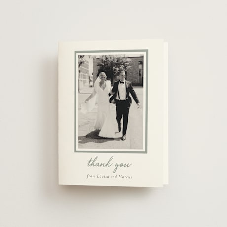 Folded Wedding Thank You Cards
