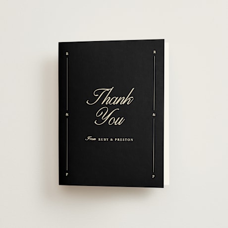 Folded Wedding Thank You Cards
